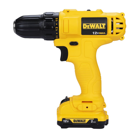 DEWALT DCD700D2 12V Cordless Drill Driver | 10mm Chuck | 2 × 2.0Ah Batteries | Compact Professional Drill
