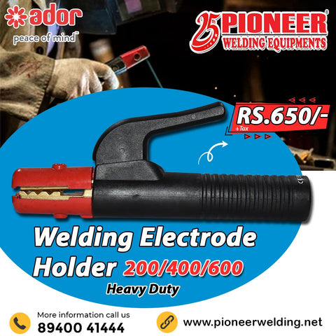 Ador Heavy Duty Welding Electrode Holder Red and Black 600 Amp