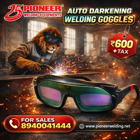 Pioneer professional auto-darkening welding goggles for eye protection