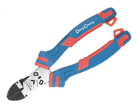 DongCheng D070328 8-Inch / 200mm Heavy-Duty High Leverage Diagonal Cutting Pliers (30% Energy Saving)