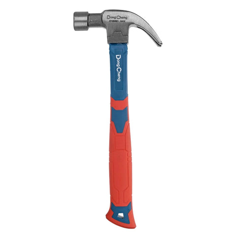 DongCheng HD100400 8 OZ / 250g Drop-Forged 45# Carbon Steel Claw Hammer with Fiberglass Handle