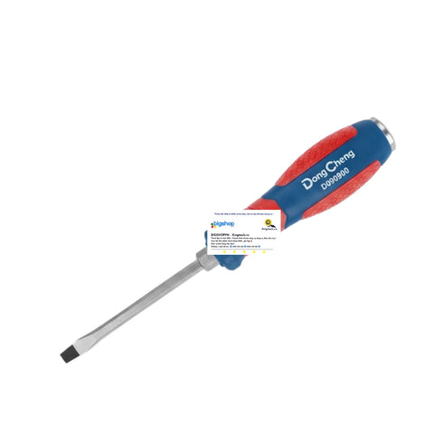 DongCheng HD090902 8 x 150mm Heavy-Duty Strike-Through Hex Shank Slotted Impact Screwdriver (CR-V Steel)