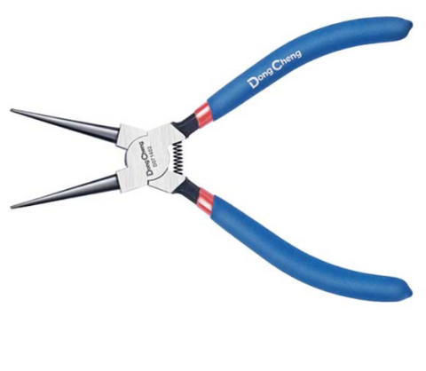 DongCheng HD071402 7-Inch / 180mm Straight Tip Internal Circlip Plier (Snap Ring Plier, 1.8mm Tip)