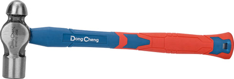 DongCheng HD100100 8 OZ / 220g Drop-Forged 45# Carbon Steel Ball Pein Hammer with Fiberglass Handle