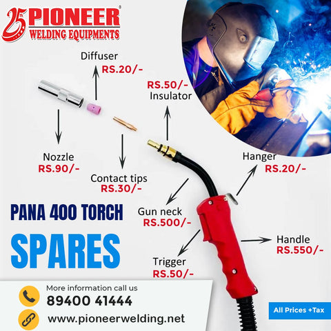 PANASONIC 400 MIG Welding Torch Spare Parts & Consumables