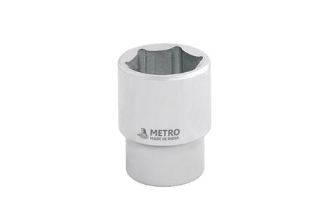 METRO Hexagon Socket 3/4 Inch Drive CRV, Chrome Vanadium Heavy-Duty Socket for Automotive, Mechanical & Workshop Applications