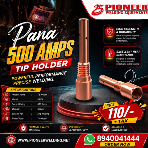 Pioneer PANA 500 Amps Copper MIG Welding Tip Holder