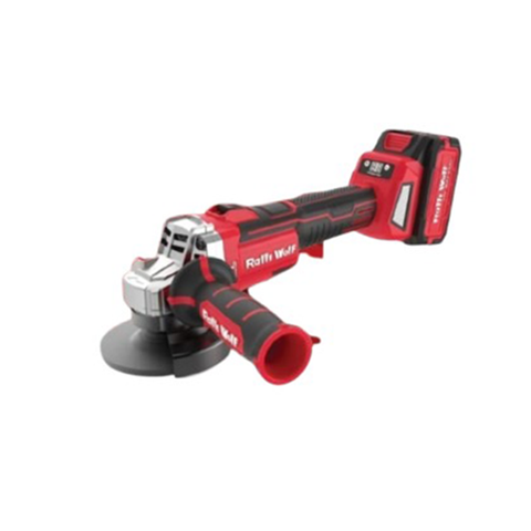 Ralli Wolf RCG 100 21V 4Ah brushless cordless angle grinder with variable speed control for metal grinding and cutting