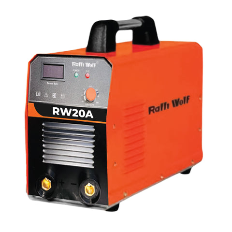 Ralli Wolf RW20A ARC200 portable IGBT welding machine. 200A, single phase, lightweight 3.4kg, accessories included. Ideal for home & light use.