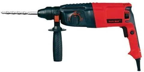 Ralli Wolf RW26RH rotary hammer — 26mm, 800W, variable speed, forward/reverse. Copper motor, safety clutch.