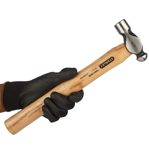 The Stanley 54-111 340g (12 Oz) Ball Pein Hammer is designed for metalworking, riveting, peening, and general workshop applications.