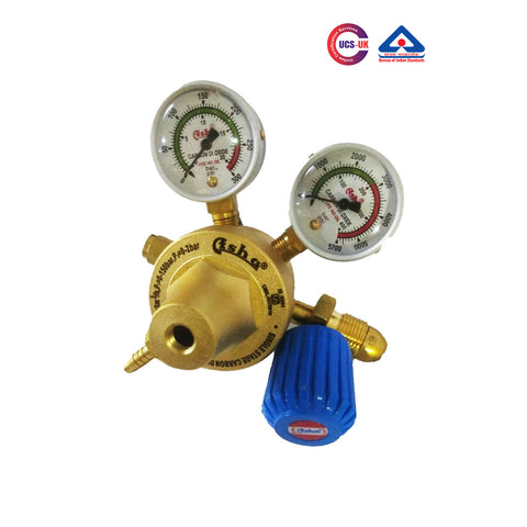 ASHA Single Stage Double Meter Carbon Dioxide Regulator – Heavy Duty