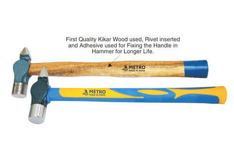 Metro Cross Pein Hammer – Wooden & Fibre Handle, 100g to 800g