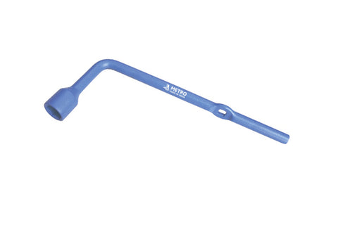 METRO L-Spanner with Jack Hole Powder Coated, Heavy-Duty L-Type Wheel Spanner for Automotive Wheel Maintenance & Jack Applications
