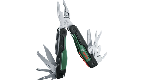 Bosch 16-in-1 Multitool | 1600A02Z98 | Stainless Steel Folding Multi Tool
