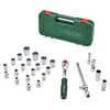 Bosch 1/2" Square Drive Socket Set 25-Piece | 1600A02Z9F | 72-Tooth Ratchet Set