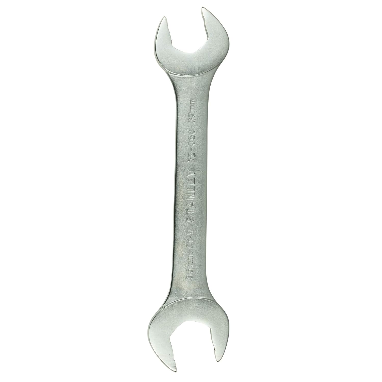 Stanley 72-060 32x36mm Double Open End Jumbo Spanner made from Chrome Vanadium steel with Maxi-Drive™ anti-slip jaws. Ideal for heavy machinery, construction, industrial maintenance, mining, and engineering applications.