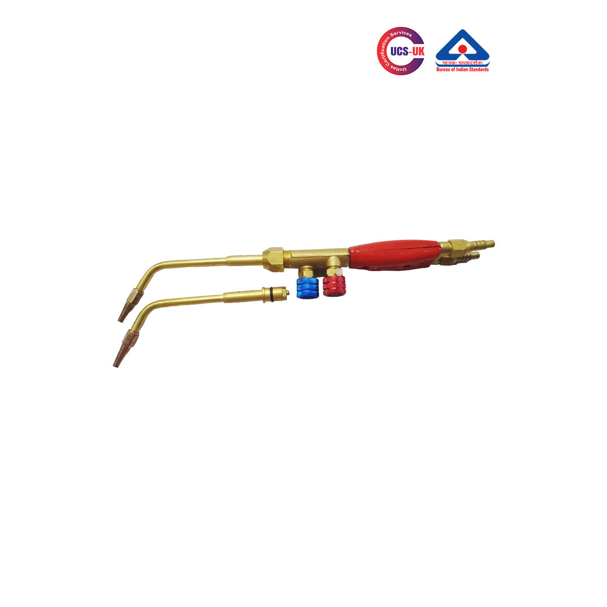 ASHA Gas Welding Torch (Big Size) With Two Nozzles – ISI