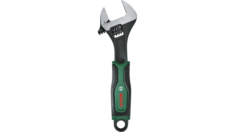 Bosch Adjustable Wrench 200 mm (8") | 1600A02Z9W | Chrome Vanadium Steel