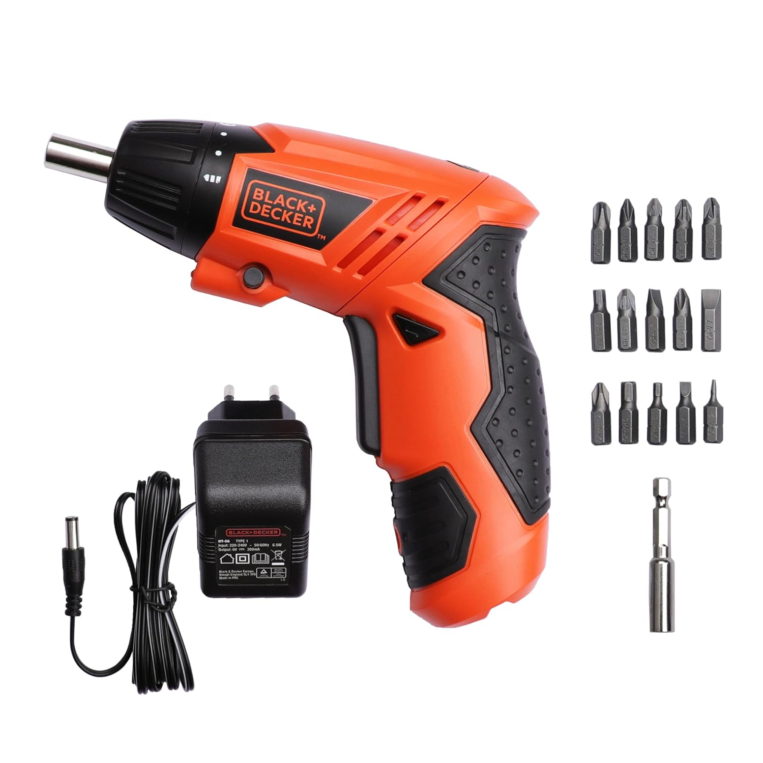 BLACK+DECKER KC4815 Screwdriver with 2-Position Twist Handle, Spindle Lock, LED Work Light, Rubber Over-Mold Grip and Forward/Reverse Switch for DIY, Home Repair & Furniture Assembly