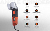 BLACK+DECKER G720RW 820W 100mm 4 Inch Angle Grinder for Metal Cutting, Grinding, Deburring, Surface Preparation, DIY and Workshop Applications