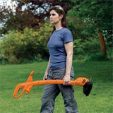BLACK+DECKER GL360 350W 25CM Electric Grass Strimmer with Bump Feed, Secondary Handle, Lightweight Dual-Handed Design and Cable Management for Small Gardens
