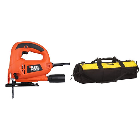 BLACK+DECKER KS700PE 480W Variable Speed Pendulum Jigsaw for Wood Cutting, DIY, Carpentry, Furniture and Home Improvement Applications