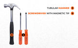 Black & Decker BD75915 5 Pc Tool Set with Wrench, Hammer, Level & Screwdrivers – Compact Steel Hand Tool Kit for Home Repair, Furniture Assembly, Maintenance & DIY Project