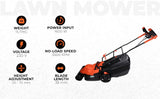 Black & Decker BEMW471BH 1600W Electric Lawn Mower with 38cm Cutting Width, Adjustable Cutting Height & Large Grass Collection Box – Corded Grass Cutting Machine for Home & Garden