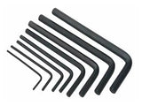 Metro Allen Key Set CRV — 9 pieces, 1.5mm to 10mm, chrome vanadium steel.