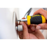 Stanley 0-66-357 multibit stubby screwdriver with Chrome Vanadium steel bits for electrical, automotive repair and tight-space maintenance