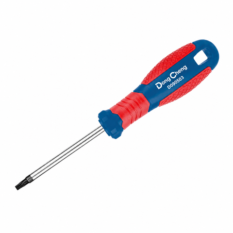 DONGCHENG T20 × 100mm Magnetic Torx Screwdriver with CR-V blade, ergonomic handle and strong magnetic tip for workshop and repair use