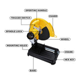 Dewalt D28730-IN 14-Inch Chop Saw 355mm 2300W | Heavy Duty Industrial Metal Cutting Machine