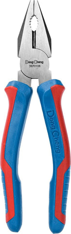 DONGCHENG Combination Pliers 6 Inch (160 mm) – 62 HRC High Hardness Cutting Pliers with Two-Color Anti-Slip Handle for Electrical & General Maintenance