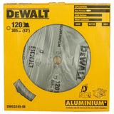 DeWALT 12 x 120T Aluminium Cutting Circular Saw Blade | 10 Inch (254mm) Carbide TCT Blade