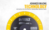 Dewalt DW8500 14-Inch Diamond Cut Wheel 355mm | Heavy Duty Metal & Multi-Material Chop Saw Blade