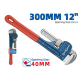 DongCheng HD071112 12-Inch / 300mm Heavy-Duty Cast Steel Pipe Wrench (Max Clamping Diameter 40mm)