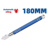 DongCheng HD112015 180mm Professional Aluminum Alloy Automatic-Oiling Glass Cutter (5–15mm Range, 20,000M Life)