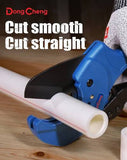 DongCheng HD113063 260mm Industrial Heavy-Duty Ratcheting PVC Pipe Cutter (3–63mm Capacity, SK5 Blade)