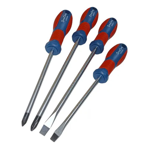 Buy DongCheng HD091251 4 PCS Screwdriver Set at Pioneer Power Tools. High-grade CR-V steel blades with magnetic tips & ergonomic soft grips. Order online!