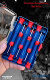 DongCheng HD091430 6-Piece Professional CR-V Precision Screwdriver Set with Two-Color Comfort-Grip Handles