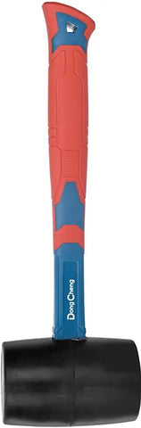 DongCheng HD101800 8 OZ / 285g Non-Sparking Non-Marring Rubber Hammer with Fiberglass Handle