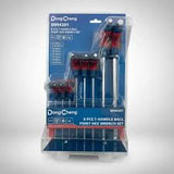 DongCheng HD094201 8-Piece Ergonomic T-Handle Ball Point Metric Hex Wrench Set with Exclusive Storage Stand