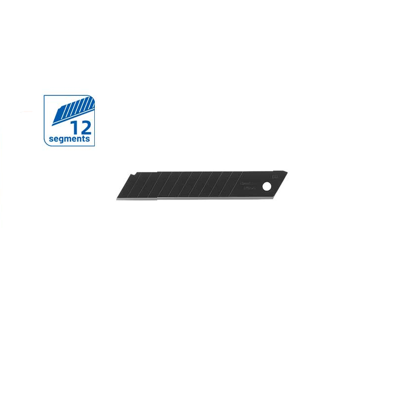 DongCheng HD110520 10-Piece 18mm Heavy-Duty Black Oxide CK75 Snap-Off Utility Knife Blades (0.6 x 18 x 100mm)