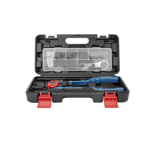 DongCheng HD094101 14" / 340mm Heavy-Duty Hand Nut Riveter Set with M3–M12 Tie Rods (8 PCS Kit)