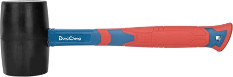 DongCheng HD101801 16 OZ / 520g Heavy-Duty Non-Sparking Non-Marring Rubber Hammer with Fiberglass Handle
