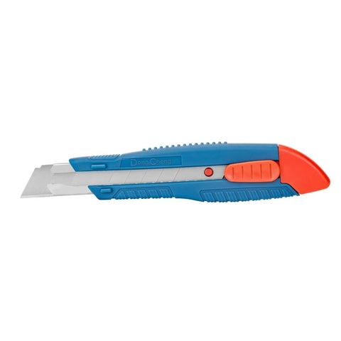 DongCheng HD110119 18mm Heavy-Duty Snap-Off Utility Knife with ABS + TPR Soft Grip & 3 PCS CK75 Blades
