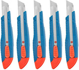 DongCheng HD110119 18mm Heavy-Duty Snap-Off Utility Knife with ABS + TPR Soft Grip & 3 PCS CK75 Blades