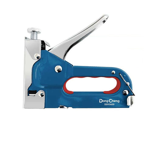 DongCheng HD093600 3-in-1 Heavy-Duty Manual Staple Gun with Adjustable Driving Force (Staples, U-Staples & Brad Nails)