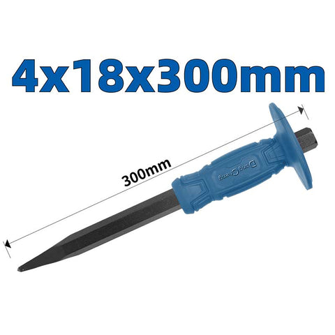 DongCheng 300mm Pointed Concrete Chisel with Hand Guard (HD102401)